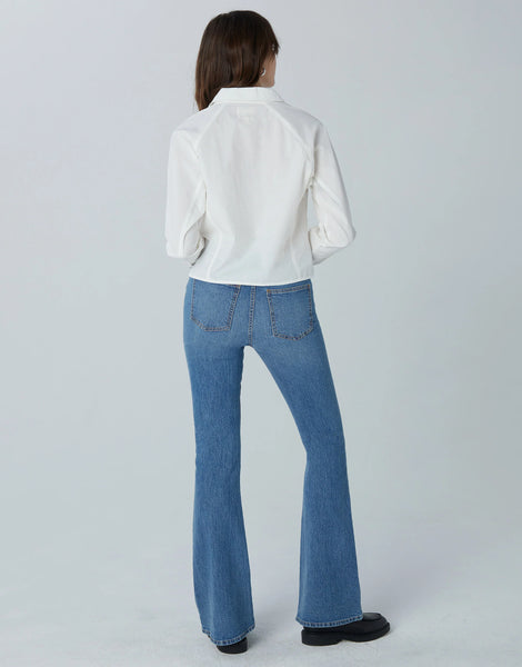JANET High Rise Flare in Everlast