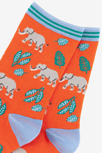 Women's Elephant Print Bamboo Socks