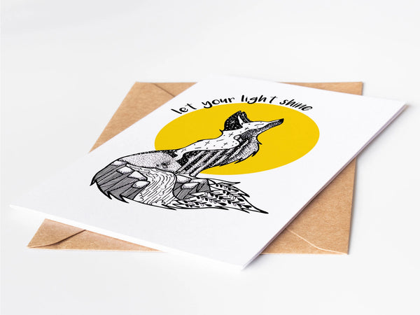 Let Your Light Shine; Greeting Card