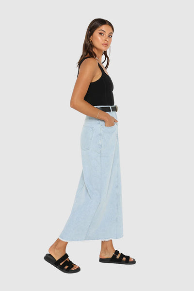 BAILEY MAXI DENIM SKIRT