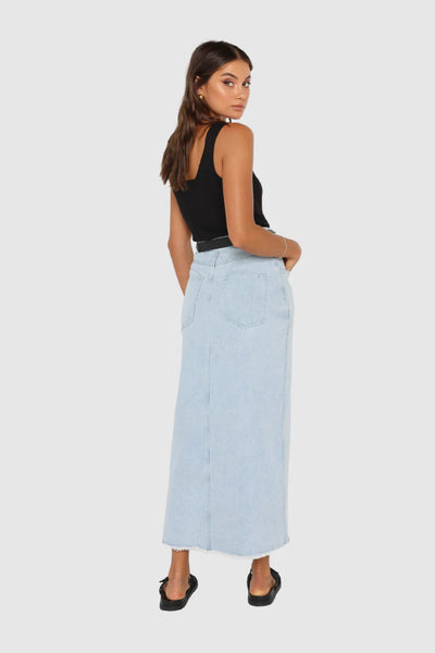 BAILEY MAXI DENIM SKIRT
