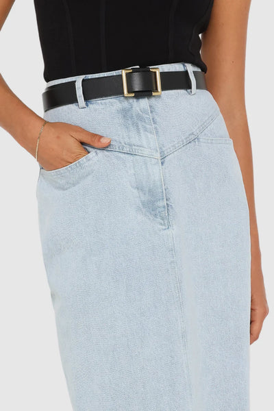BAILEY MAXI DENIM SKIRT