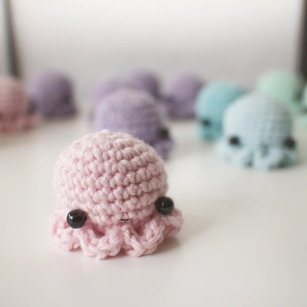 CROCHET OCTOPUS KEYCHAIN
