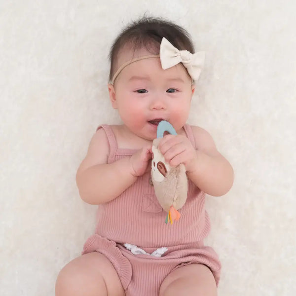 Sloth Ritzy Rattle Pal™ Plush Rattle Pal with Teether