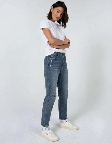 DEBBIE Step-Mom High Rise Slim Fit in Express