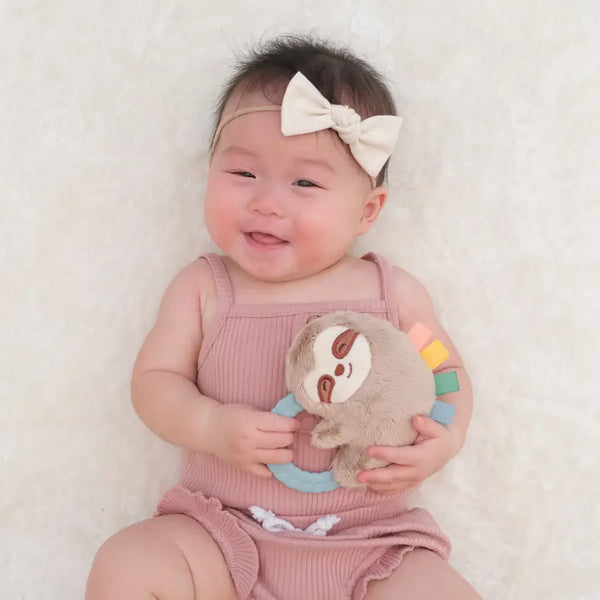 Sloth Ritzy Rattle Pal™ Plush Rattle Pal with Teether