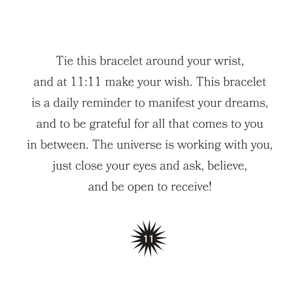 11:11 MAKE A WISH BRACELET