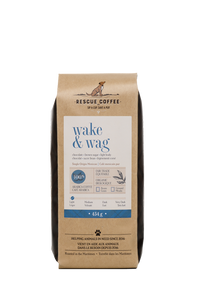 Wake & Wag | Light Roast | 1lb Bag | Organic Coffee: Whole bean