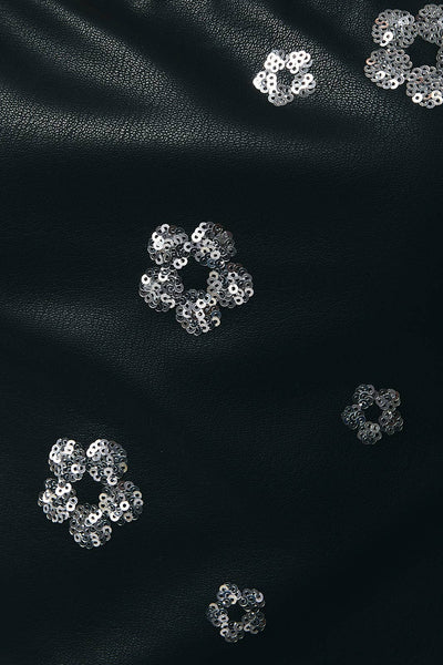 DAISY SEQUIN LEATHER TUBE TOP