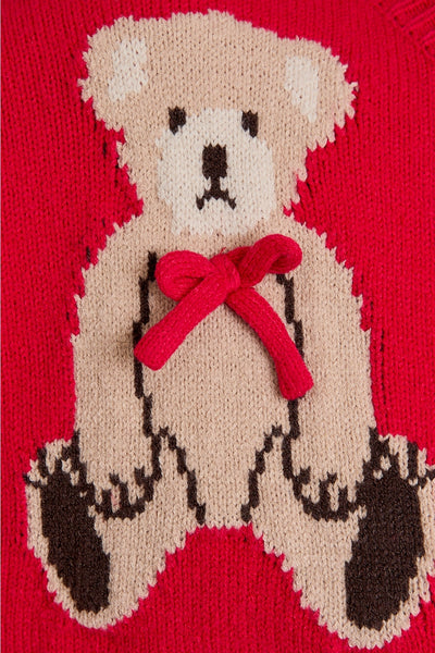 Teddy Bear Graphic Cardigan