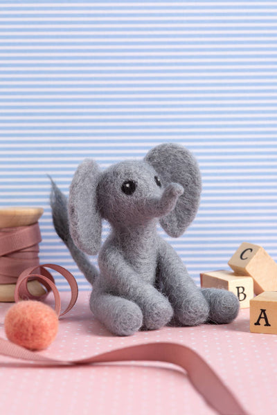 Baby Elephant Mini Needle Felting Kit