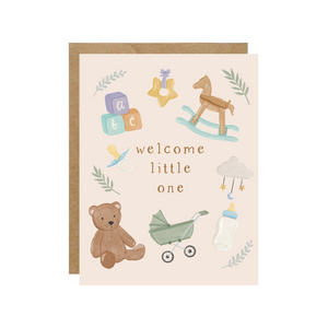 Welcome Little One Baby Shower Card