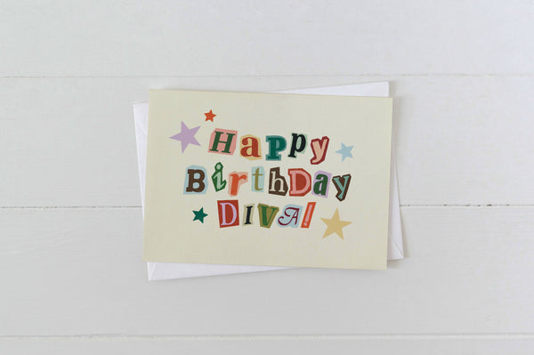 Happy Birthday Diva! Birthday Greeting Card