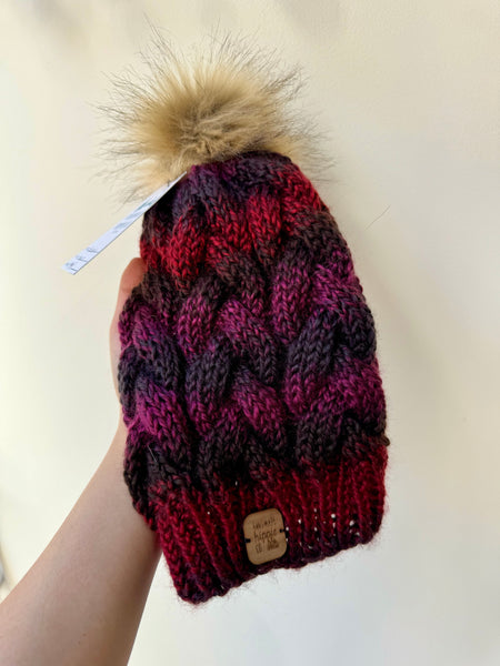 BRAIDED CABLE BEANIE (+COLOURS)