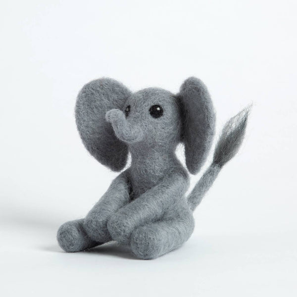 Baby Elephant Mini Needle Felting Kit