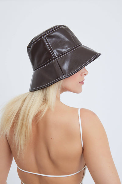 Brown Bucket Hat