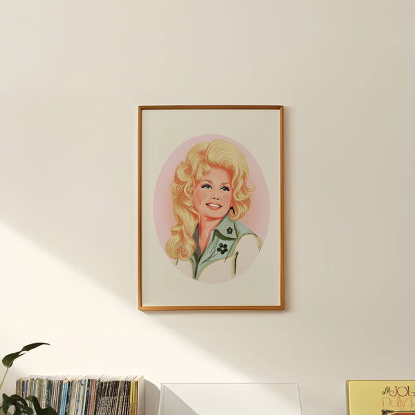 Dolly Parton Portrait Art Print: 8x10