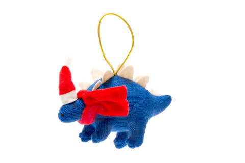 Knitted Stegosaurus Christmas Ornament, Christmas Decor