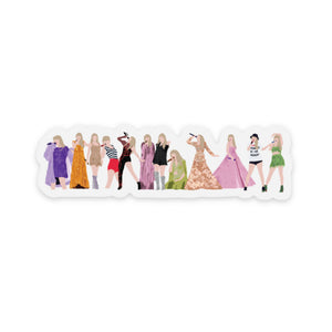 Taylor Era Tour Clear Vinyl Sticker`