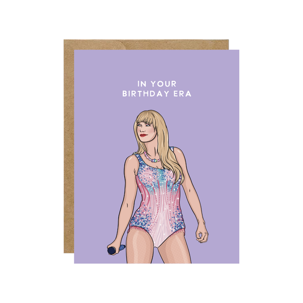 Taylor In Your Birthday Era Pop Culture Birthday Card