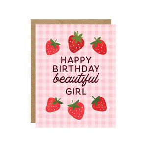 Happy Birthday Beautiful Girl Card