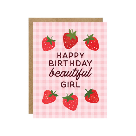 Happy Birthday Beautiful Girl Card