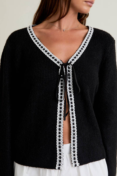 Trim Detail Cardigan