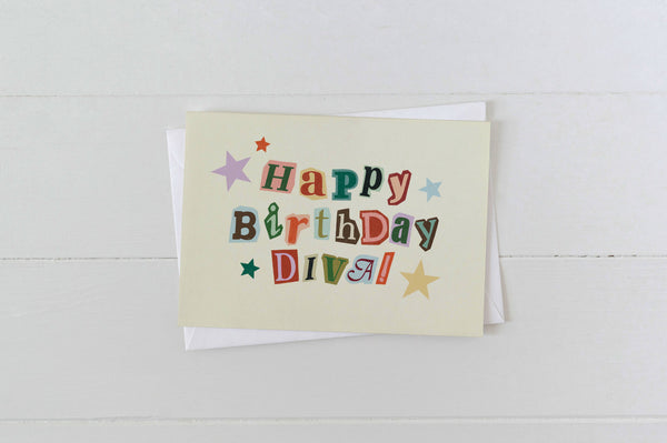 Happy Birthday Diva! Birthday Greeting Card