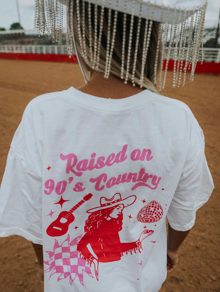 Raised On 90's Country (Front + Back) Graphic Tee (LAST ONE)