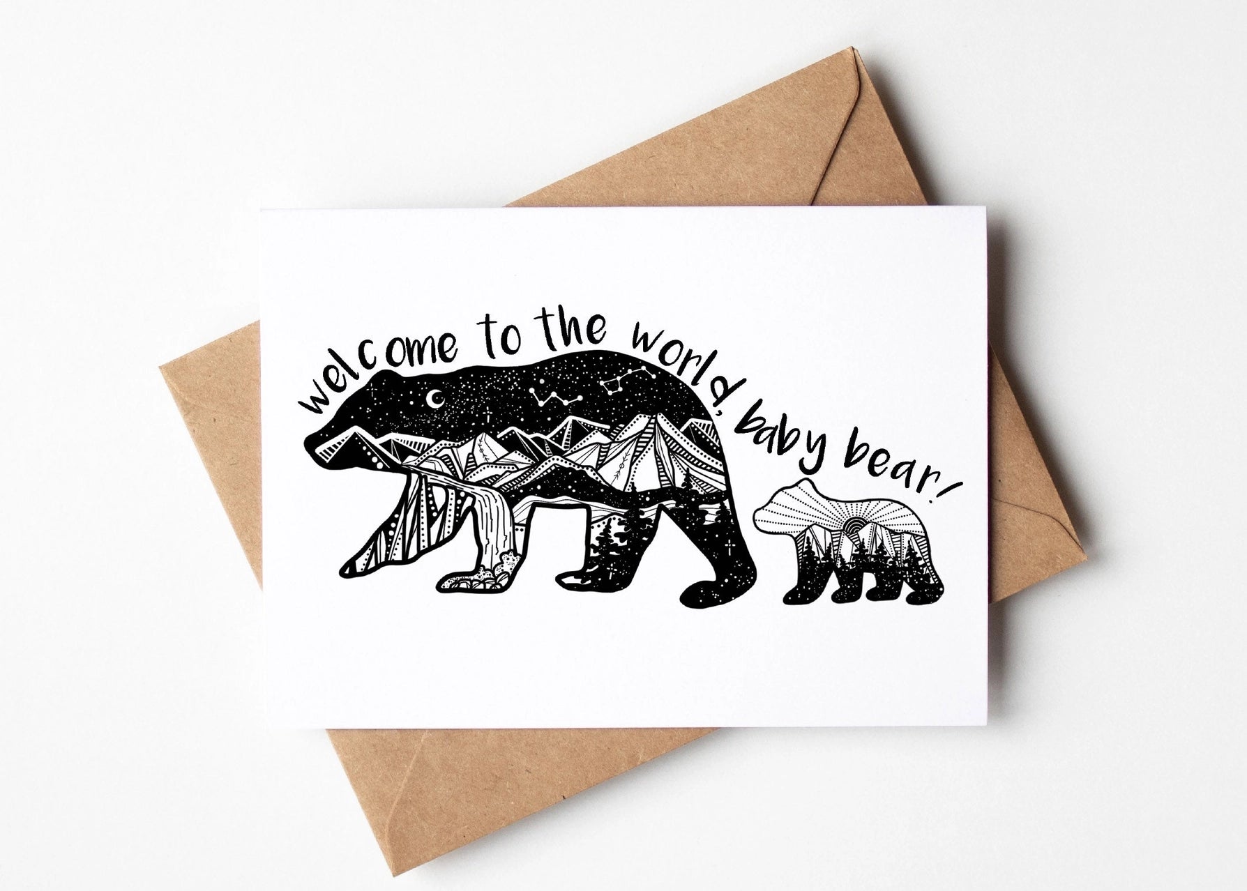 Welcome To the World, Baby Bear; Greeting Card