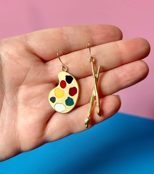 Paint Palette Earrings