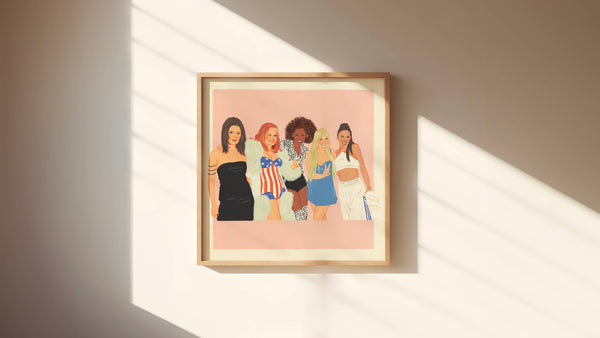 1990s Spice Girls Art Print: Pink Gradient