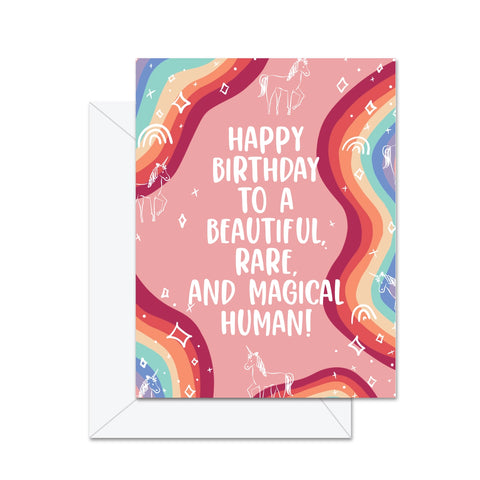 Beautiful Rare Magic Human Birthday Card