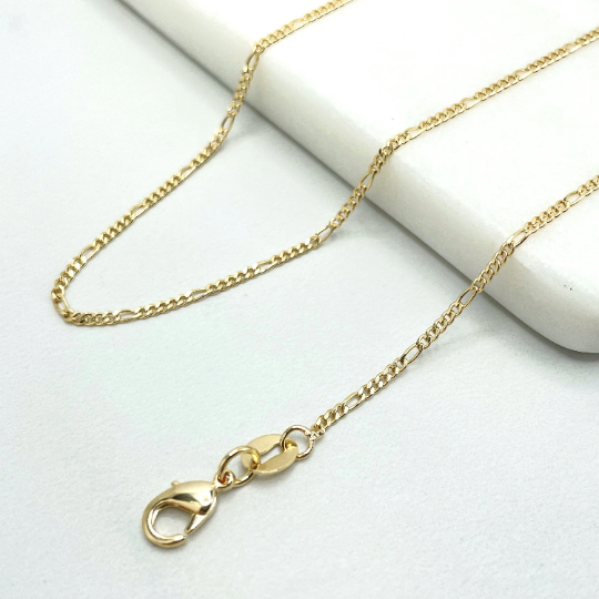 18k Gold Filled Figaro Chain