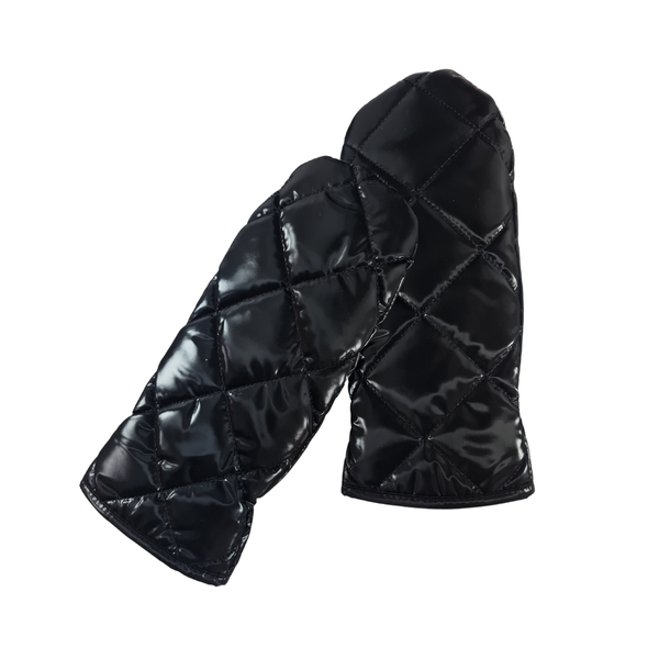 Ladies Metallic Quilted Puffer Mitt