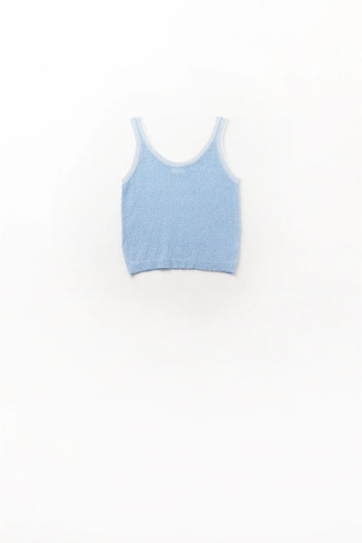Light Blue Knit Tank Top