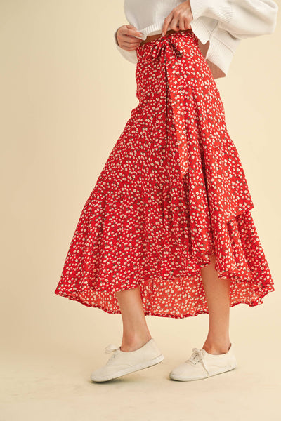 Berti Floral Wrap Skirt