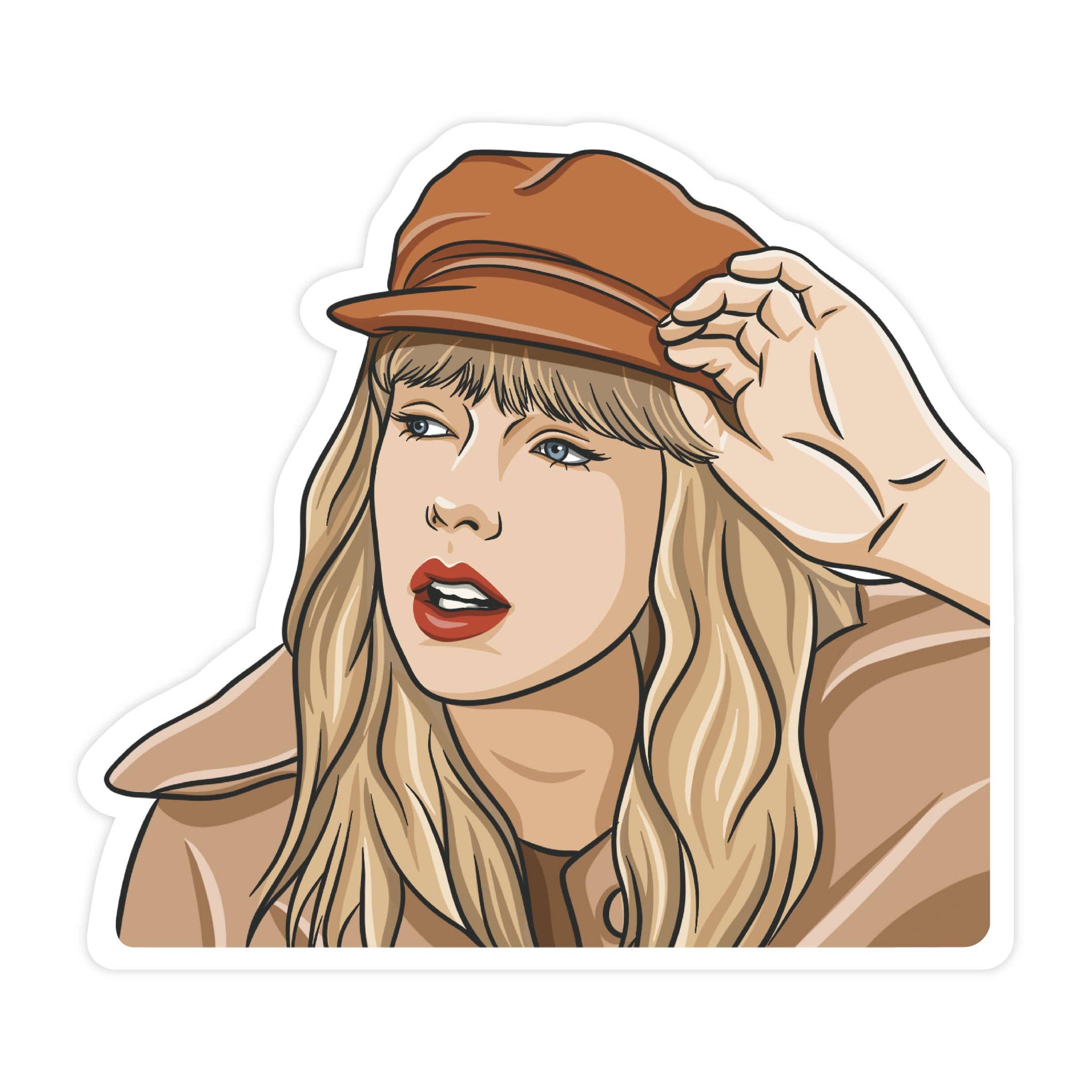 Taylor Red Pop Culture Sticker