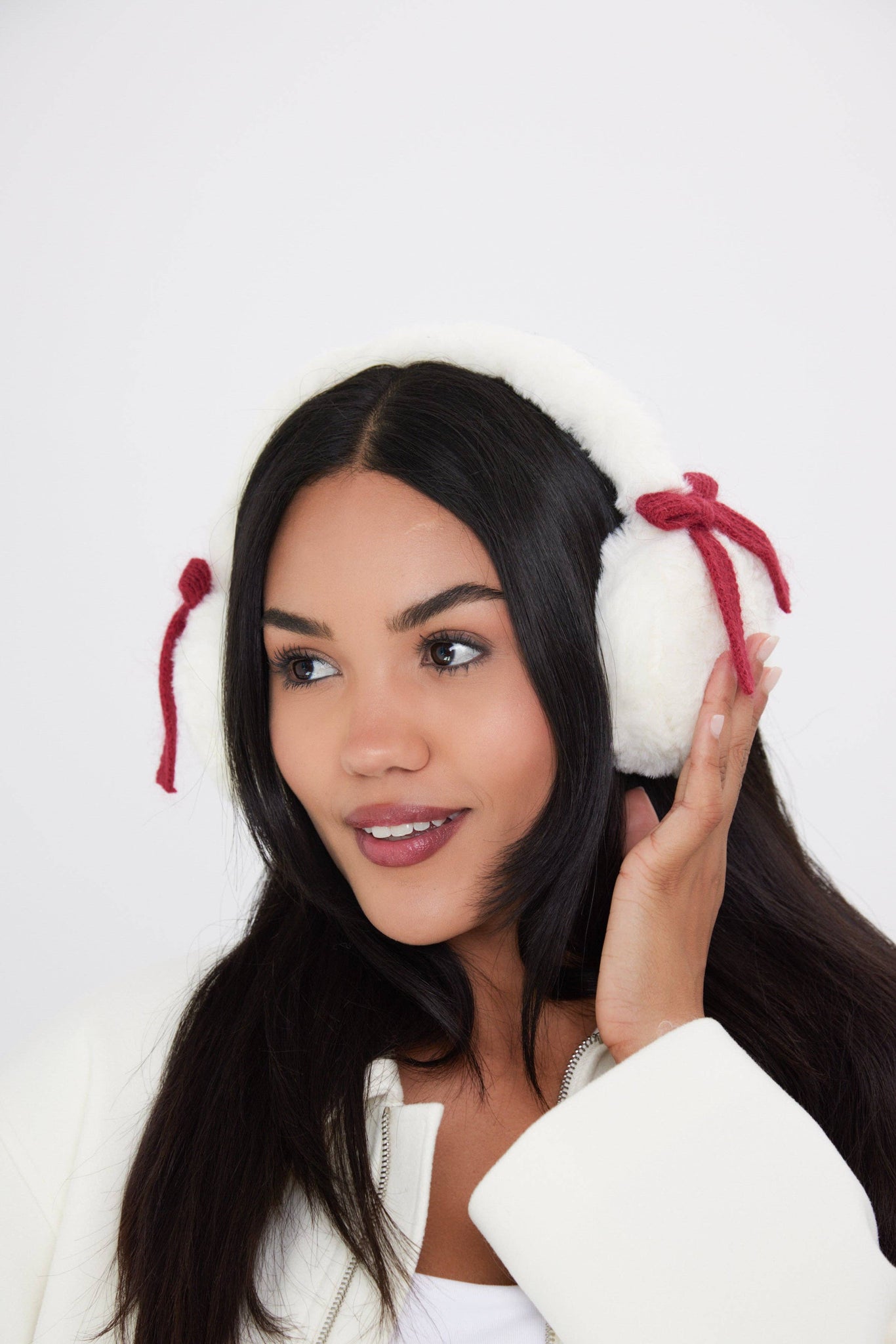 Fluffy Earmuffs with Bows