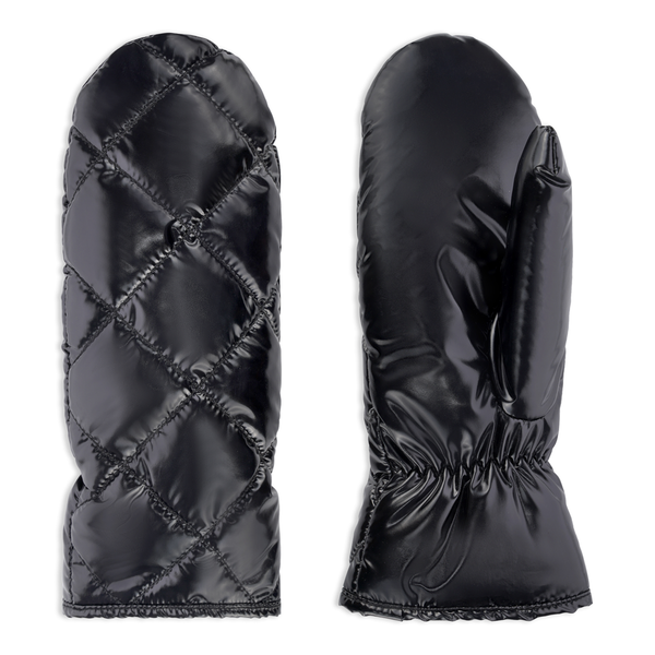 Ladies Metallic Quilted Puffer Mitt