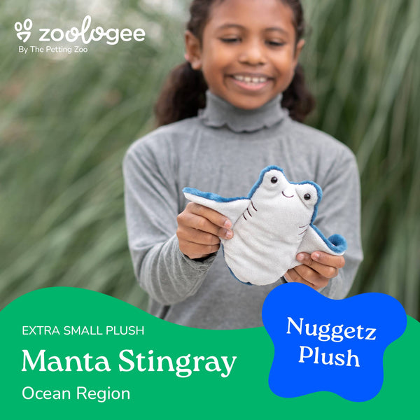 6" (16cm)  Nuggetz Manta Ray Sea life