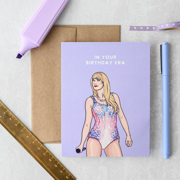 Taylor In Your Birthday Era Pop Culture Birthday Card