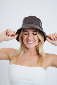 Brown Bucket Hat