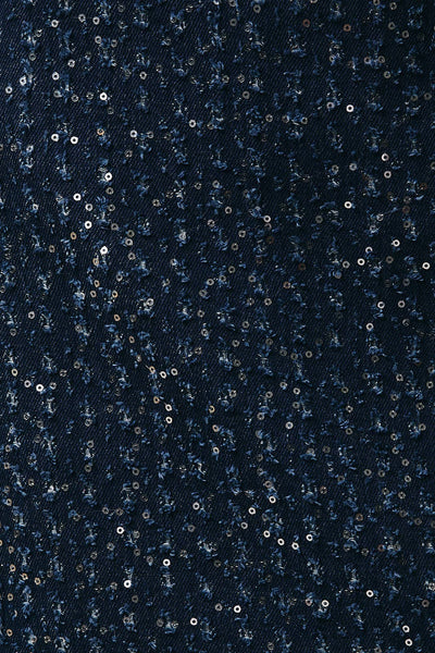 DENIM & SEQUIN MINI SKIRT