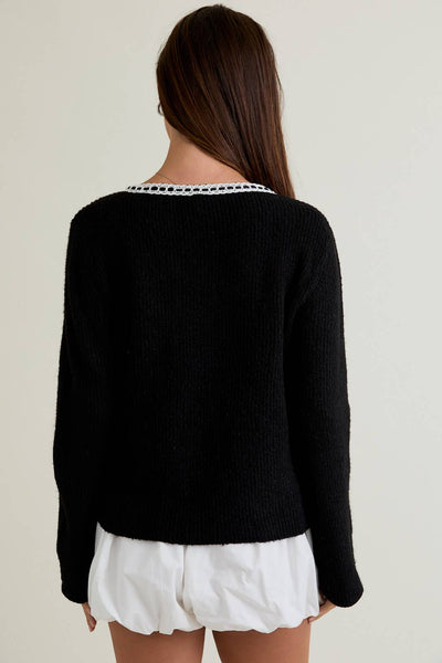 Trim Detail Cardigan