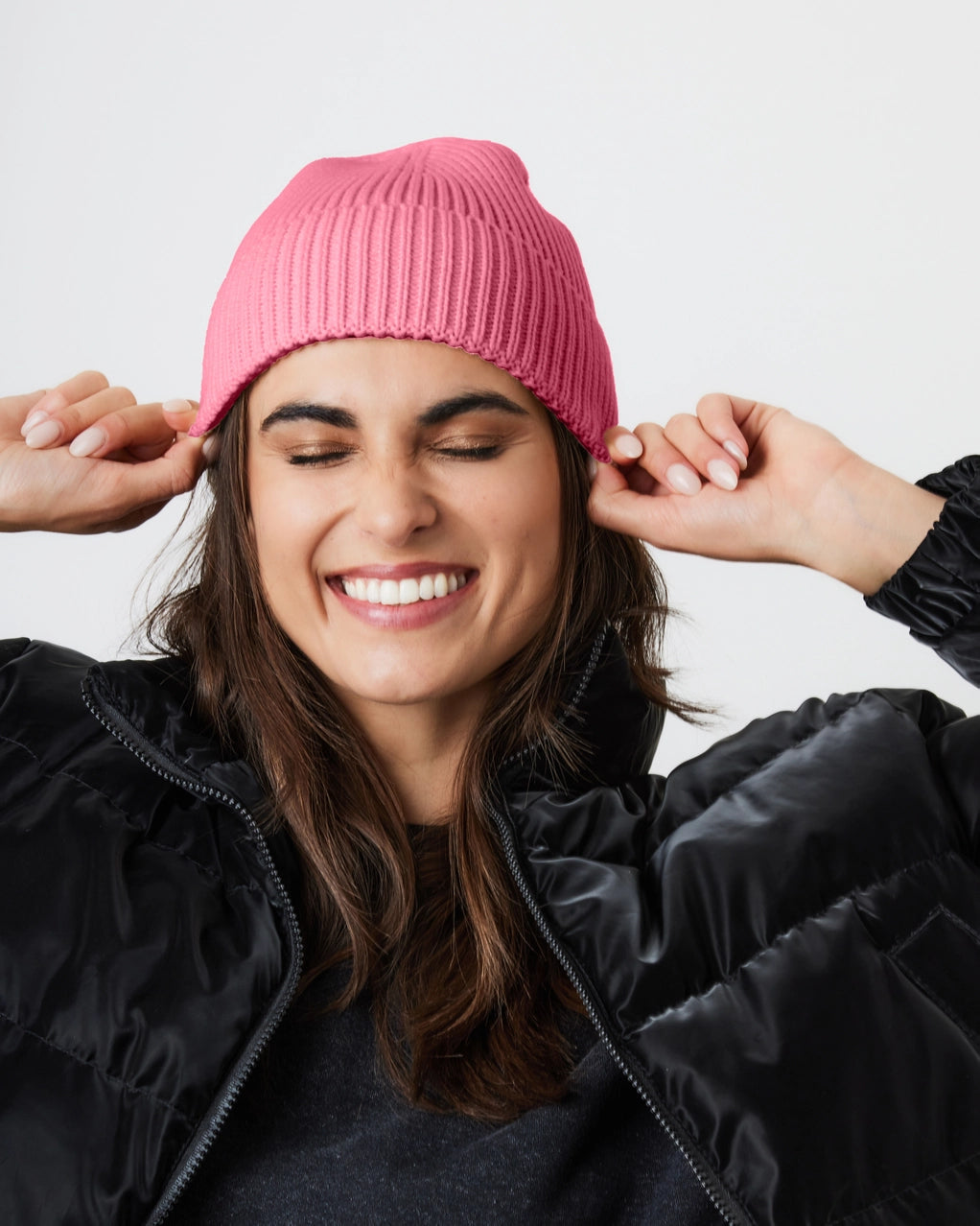 Recycled Beanie in Pink