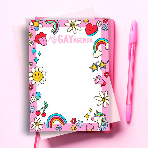 My Gay Agenda Funny Notepad - To Do List