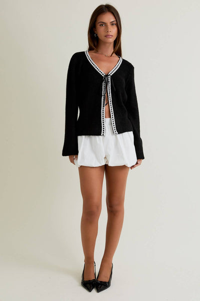 Trim Detail Cardigan