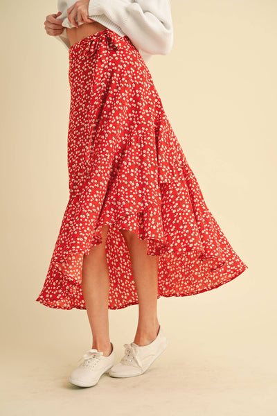 Berti Floral Wrap Skirt