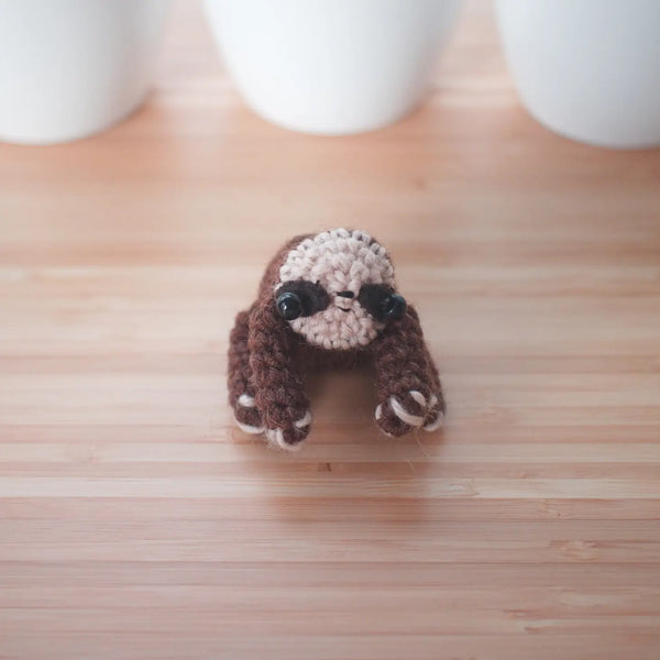 Amigurumi kit - crochet sloth craft kit